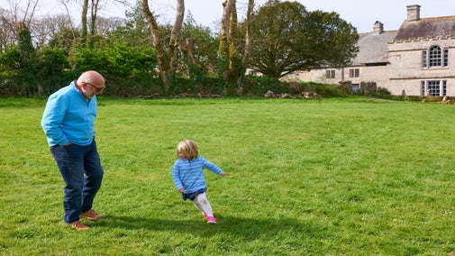 playing in the orchard in Godolphin